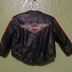Toddler Leather Harley Jacket!